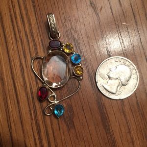 Sterling Pink Topaz Garnet, Blue Topaz, Citrine